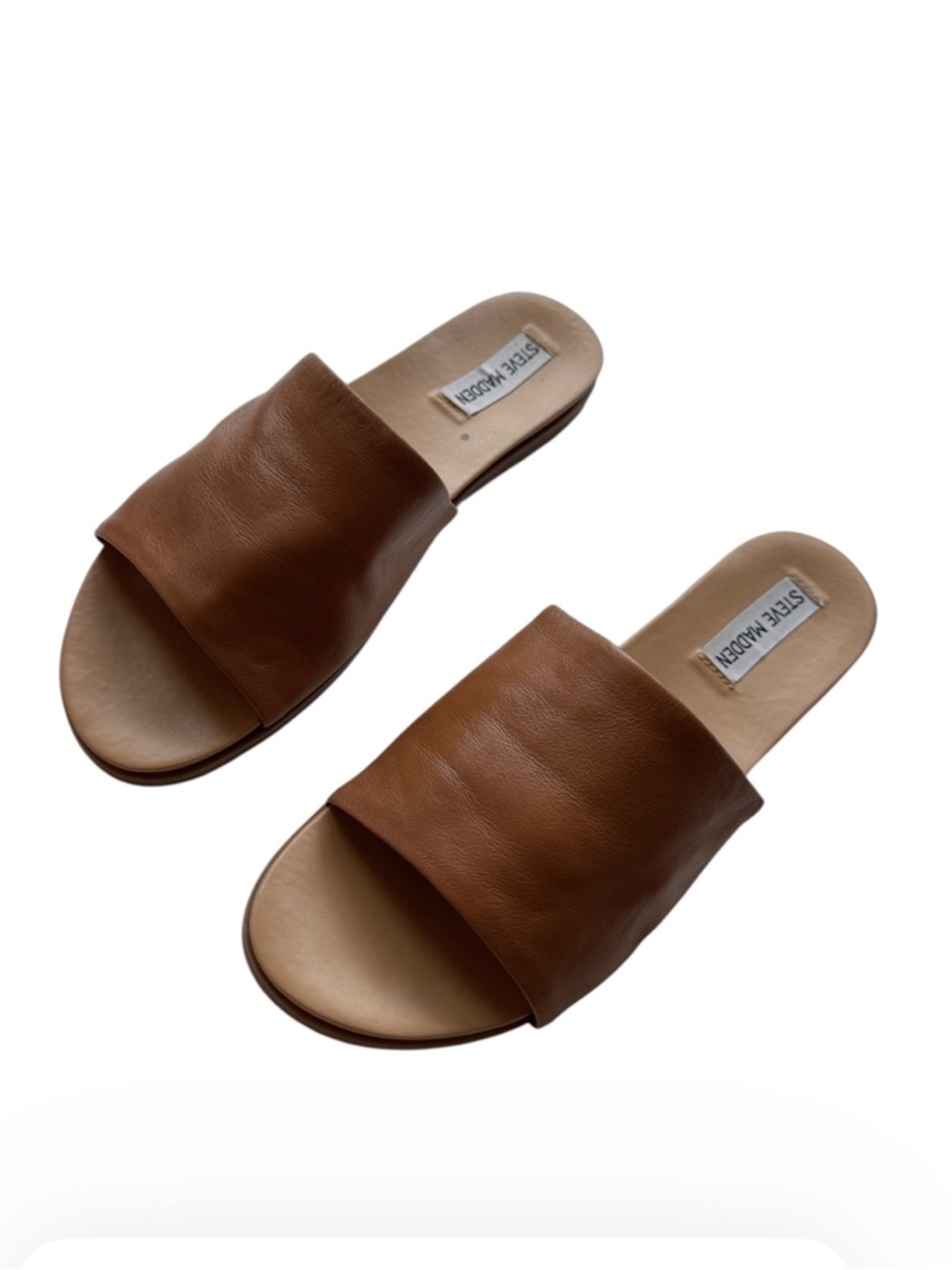 STEVE MADDEN Kaya Leather Slide Sandals Size 9